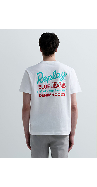 ベーシックジャージーヘリテイジプリント Tシャツ 詳細画像